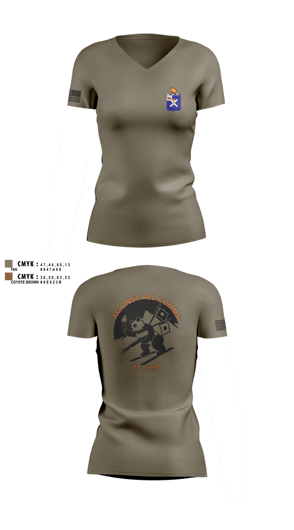 S6 1-32 IN 64050243 Women's Short Sleeve V-neck Shirt - 1