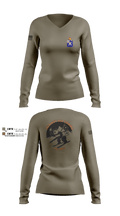 S6 1-32 IN 64050243 Women's Long Sleeve V-neck Shirt -1
