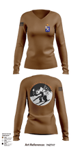 S6 1-32 IN 64050243 Women's Long Sleeve V-neck Shirt - 101