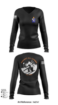 S6 1-32 IN 64050243 Women's Long Sleeve V-neck Shirt - 102