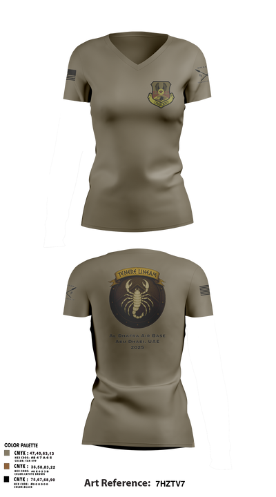380 ESFS 95267878 Women's Short Sleeve V-neck Shirt - 105