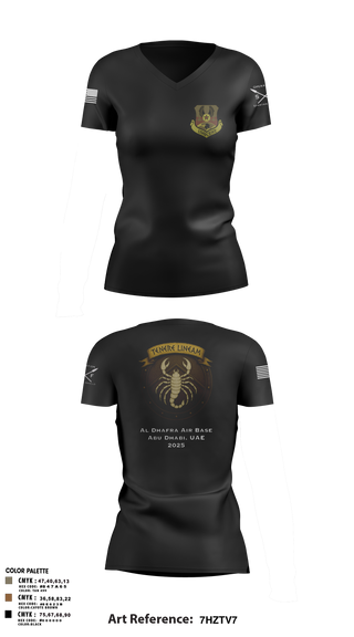 380 ESFS 95267878 Women's Short Sleeve V-neck Shirt - 106
