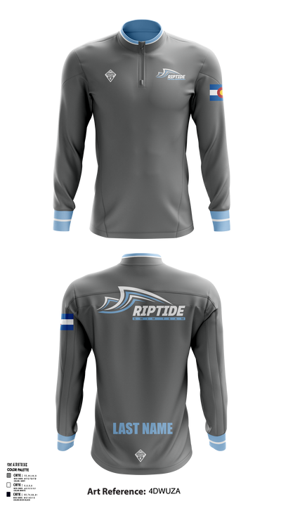 Riptide Swim Team 57097736 Quarter Zip Jacket- 1