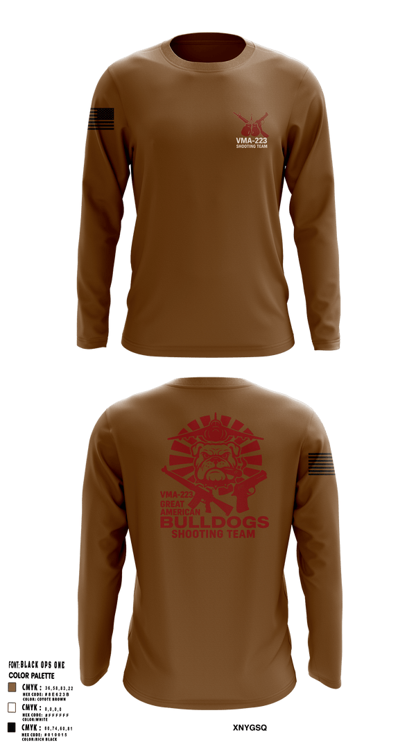 VMA-223 90216803 Long Sleeve Performance Shirt 101