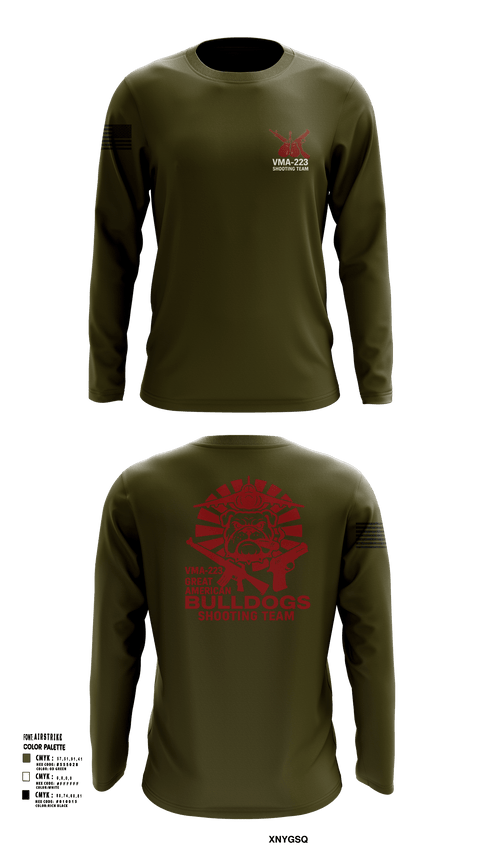 VMA-223 90216803 Long Sleeve Performance Shirt 102