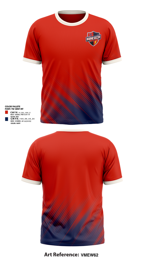 Boerne Soccer Club 18018985 Short Sleeve Performance Shirt - 1