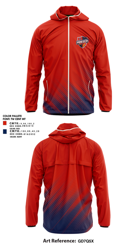 Boerne Soccer Club 18018985 Windbreaker - 1