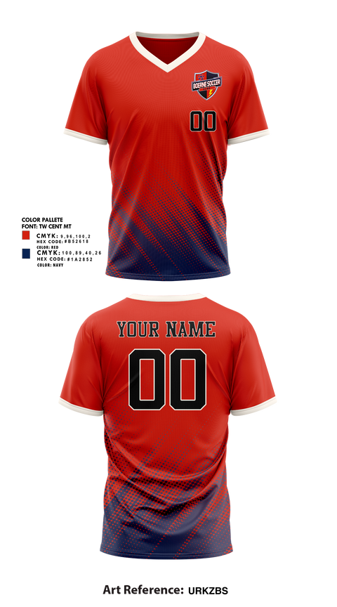 Boerne Soccer Club 18018985 Mens Soccer Jersey - 1