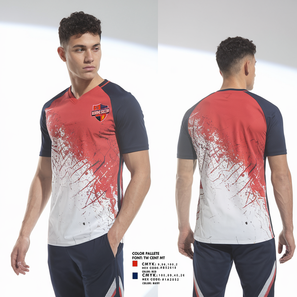 Boerne Soccer Club 18018985 Mens Soccer Jersey -2