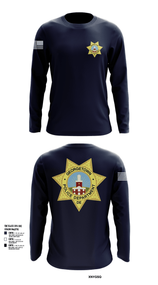 Georgetown Police 71499253 Long Sleeve Performance Shirt 101