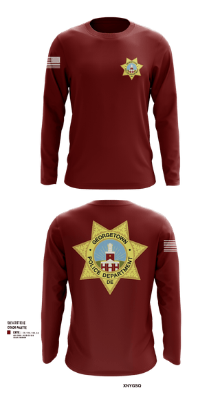 Georgetown Police 71499253 Long Sleeve Performance Shirt 102