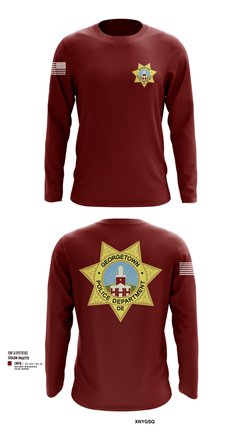 Georgetown Police 71499253 Long Sleeve Performance Shirt 102