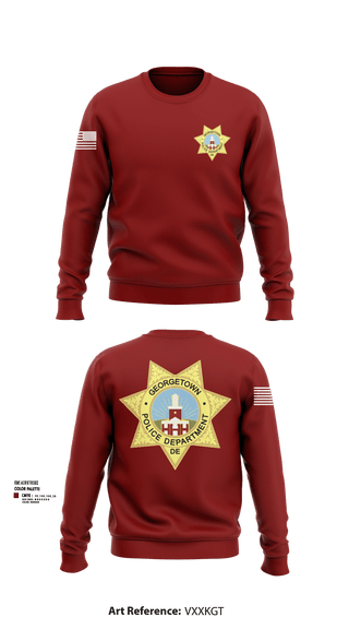 Georgetown Police 71499253 Crew Neck Sweatshirt - 102