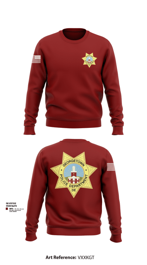 Georgetown Police 71499253 Crew Neck Sweatshirt - 102
