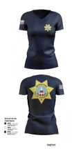 Georgetown Police 71499253 Women's Short Sleeve V-neck Shirt - 101
