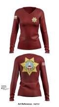 Georgetown Police 71499253 Women's Long Sleeve V-neck Shirt - 102
