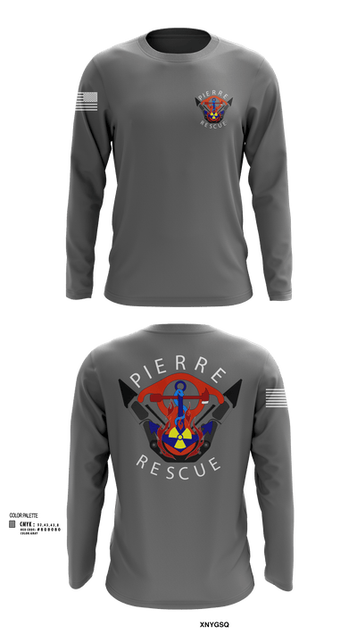 Pierre Rescue 96515631 Long Sleeve Performance Shirt 103
