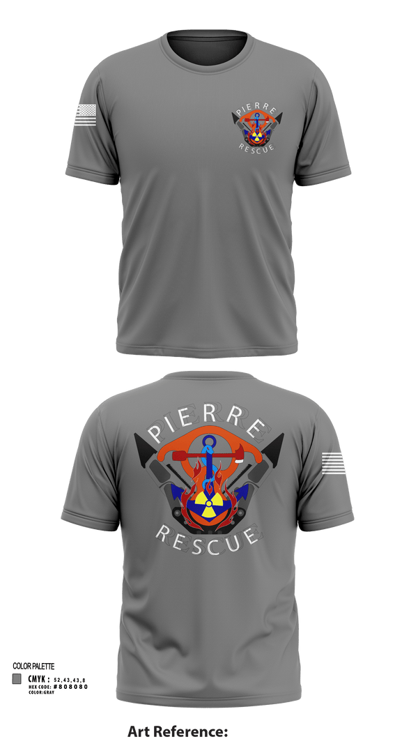 Pierre Rescue 96515631 Short Sleeve Performance Shirt - 103
