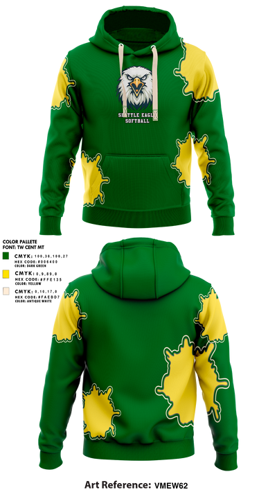 Seattle Eagles 62196760 Hoodie - 1