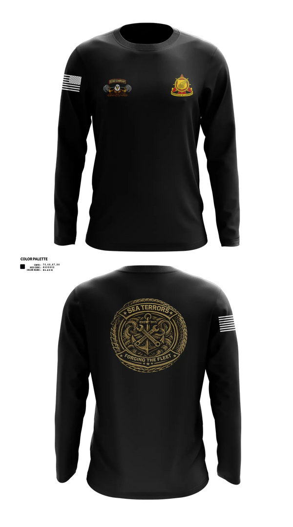 Echo Company 66068178 Long Sleeve Performance Shirt - 31