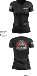 The Fireman,s Grooming Co. 4698736 Women's Short Sleeve V-neck Shirt - 100