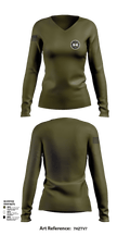Emergency Response Team 30629799 Women's Long Sleeve V-neck Shirt - 101