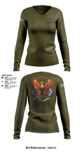 303D OD BN (EOD) 30570317 Women's Long Sleeve V-neck Shirt - 1