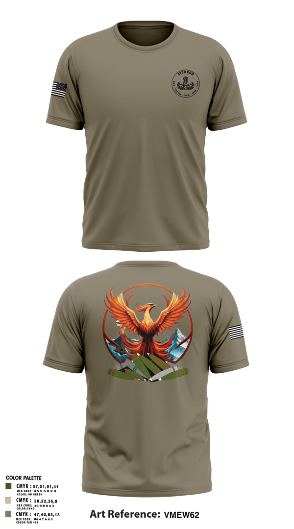 303D OD BN (EOD) 30570317 Old School Cotton Feel Shirt - 3