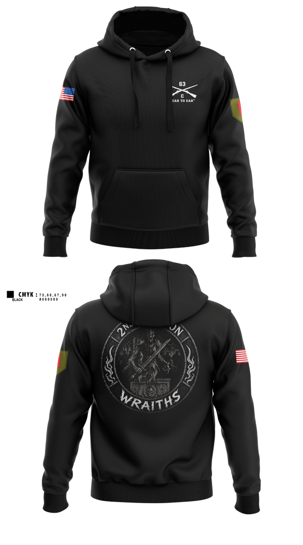 Hoodie, 2nd PLT, C co, 1-63 AR BN, Army, Teamtime, Team time, sublimation, custom sports apparel, team uniforms, spirit wear, spiritwear, sports uniforms, custom shirts, team store, custom team store, fundraiser sports, apparel fundraiser