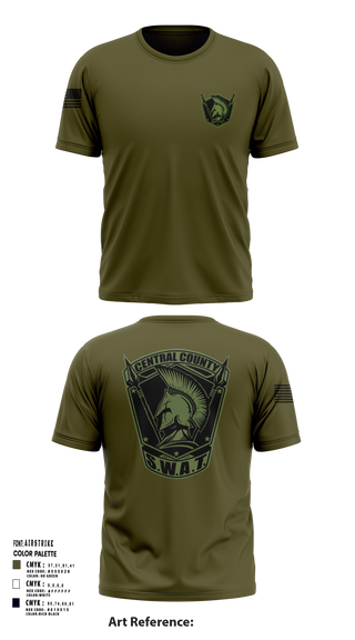 Central County SWAT 7539142 Long Sleeve Performance Shirt 101