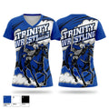 Trinity High School Wrestling Women's Short Sleeve V-neck Shirt - 1
