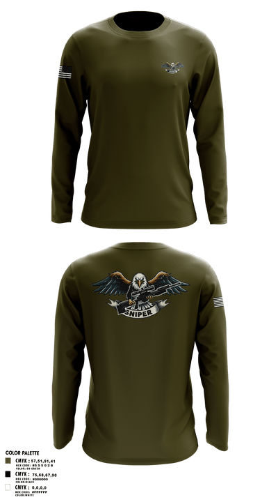 RGV Snipers 18091640 Long Sleeve Performance Shirt 1