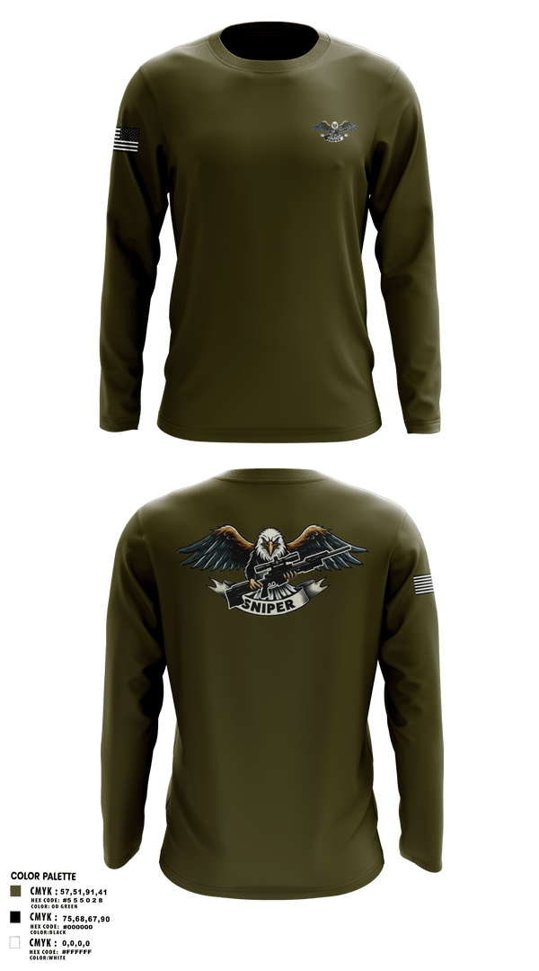 RGV Snipers 18091640 Long Sleeve Performance Shirt 1
