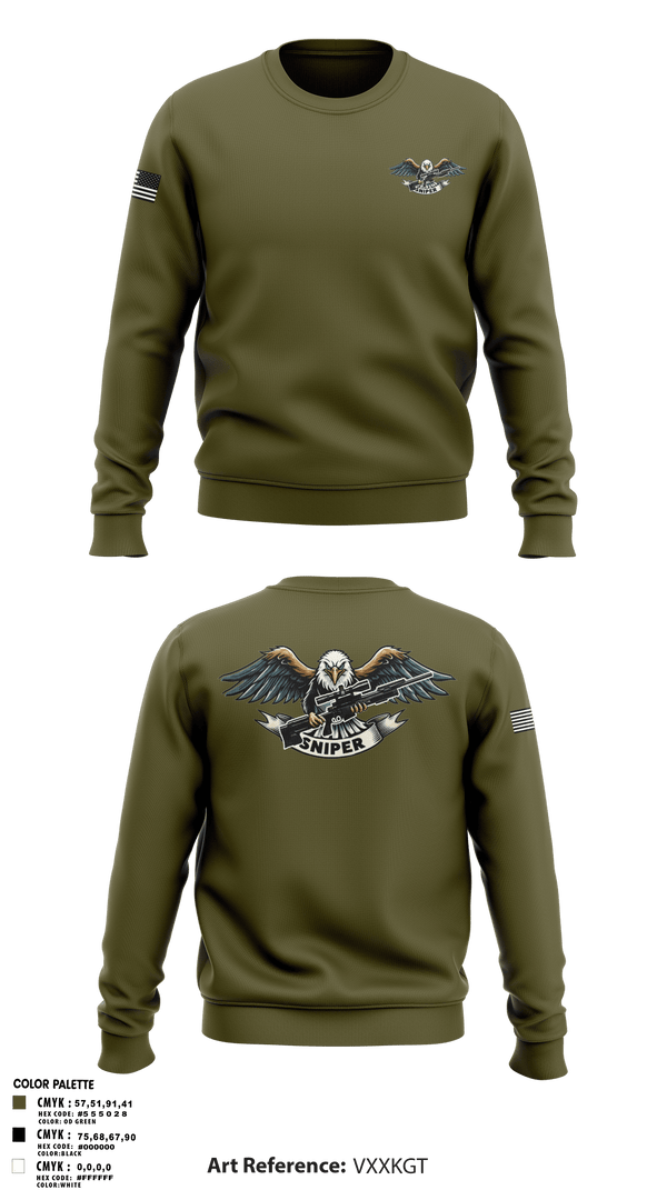RGV Snipers 18091640 Crew Neck Sweatshirt - 1