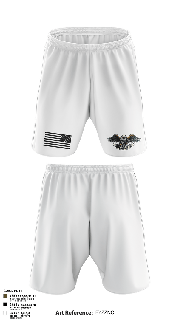 RGV Snipers 18091640 Athletic Shorts With Pockets - 2