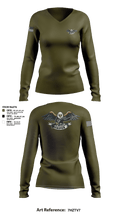 RGV Snipers 18091640 Women's Long Sleeve V-neck Shirt - 1