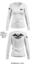 RGV Snipers 18091640 Women's Long Sleeve V-neck Shirt - 2