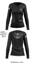 RGV Snipers 18091640 Women's Long Sleeve V-neck Shirt - 3