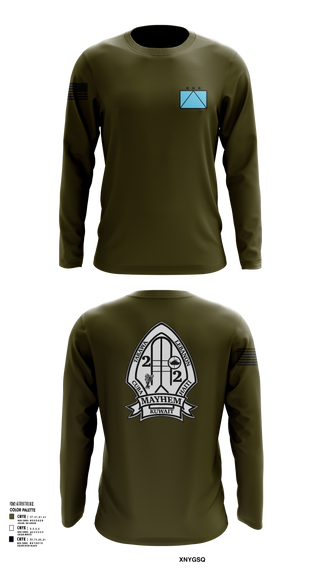 2ND BATTALION 2ND MARINE REGIMENT 94580172 Long Sleeve Performance Shirt 51
