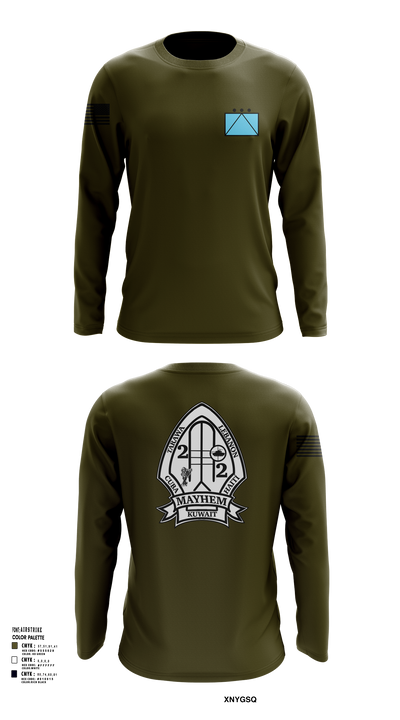 2ND BATTALION 2ND MARINE REGIMENT 94580172 Long Sleeve Performance Shirt 51
