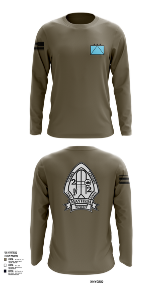 2ND BATTALION 2ND MARINE REGIMENT 94580172 Long Sleeve Performance Shirt 52