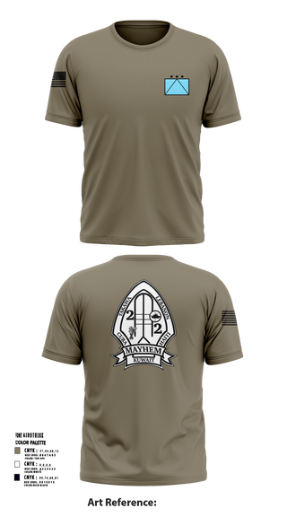 2ND BATTALION 2ND MARINE REGIMENT 94580172 Short Sleeve Performance Shirt - 52
