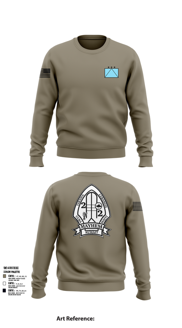 2ND BATTALION 2ND MARINE REGIMENT 94580172 Crew Neck Sweatshirt - 52