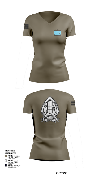 2ND BATTALION 2ND MARINE REGIMENT 94580172 Women's Short Sleeve V-neck Shirt - 52