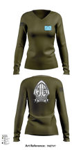 2ND BATTALION 2ND MARINE REGIMENT 94580172 Women's Long Sleeve V-neck Shirt - 51