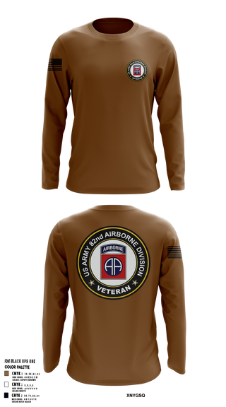 20th Airborne Engineer 47960992 Long Sleeve Performance Shirt 51
