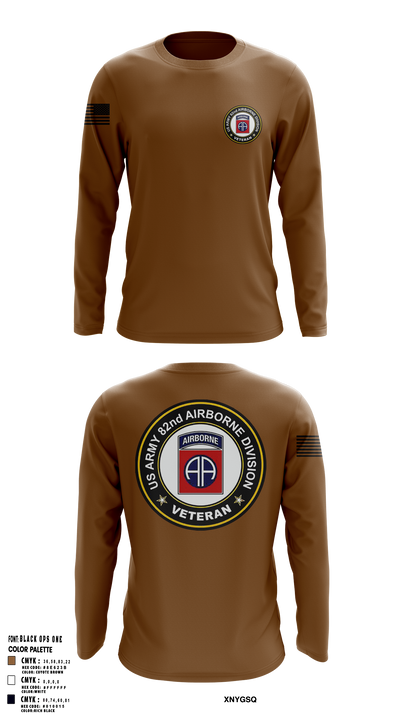 20th Airborne Engineer 47960992 Long Sleeve Performance Shirt 51
