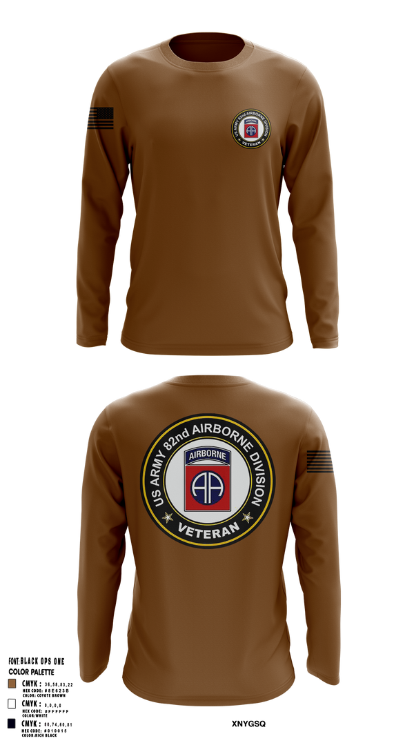 20th Airborne Engineer 47960992 Long Sleeve Performance Shirt 51