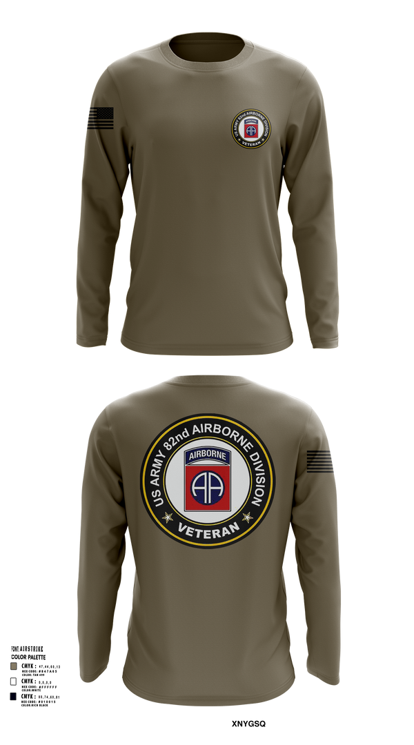 20th Airborne Engineer 47960992 Long Sleeve Performance Shirt 52