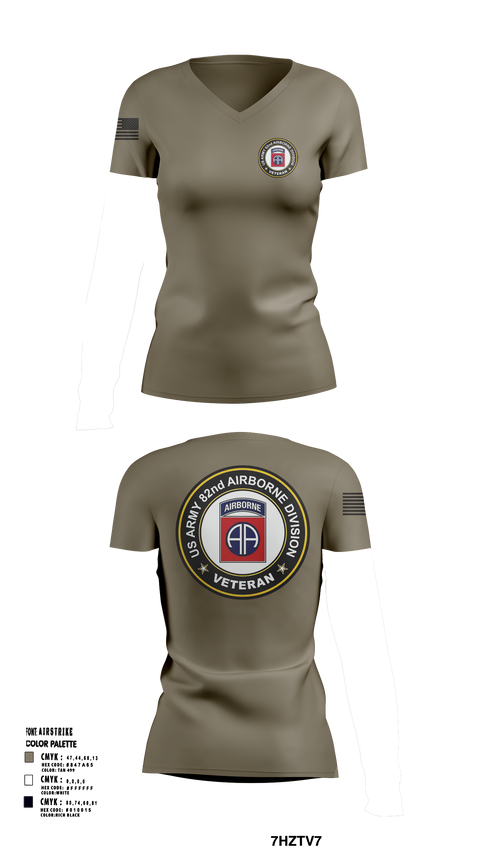 20th Airborne Engineer 47960992 Women's Short Sleeve V-neck Shirt - 52